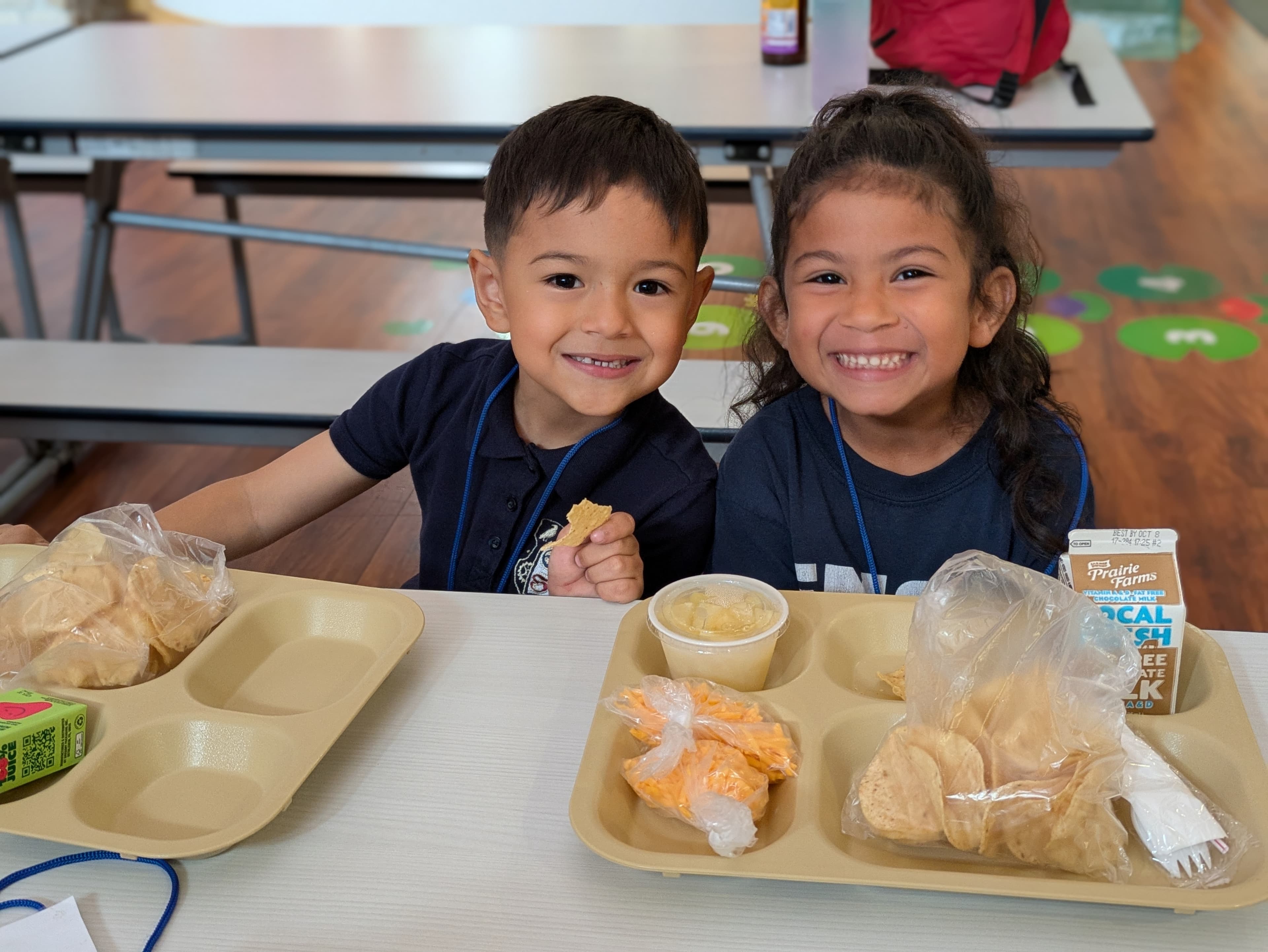 Healthy cafeteria lunch
