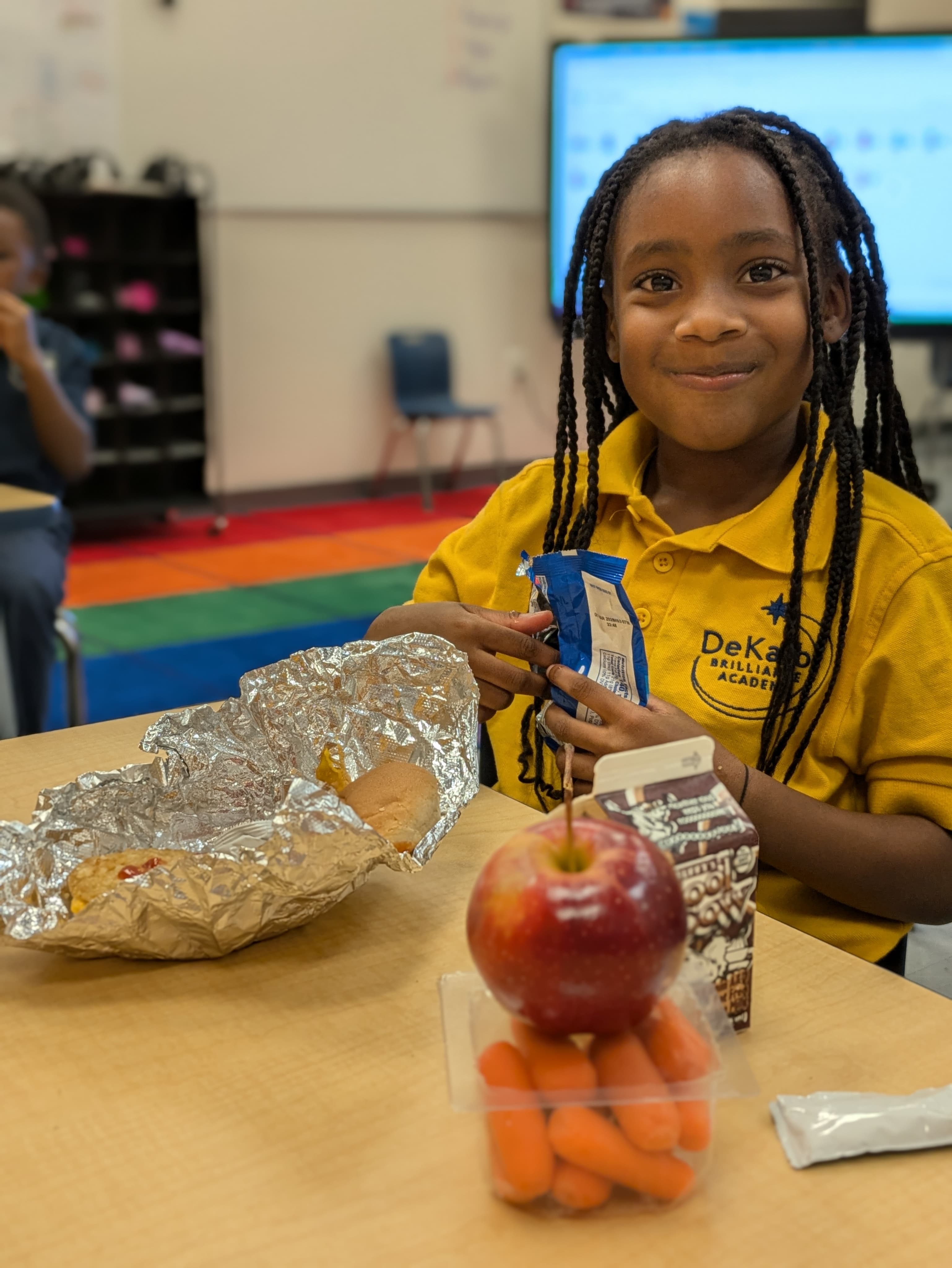Kids enjoying meals